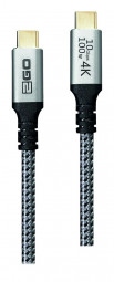 2GO SuperSpeed USB-C FastCharge Cable 100W 2m Black