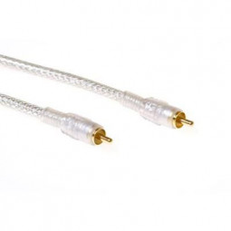 ACT 1 x RCA male to 1 x RCA male cable 2m Transparent