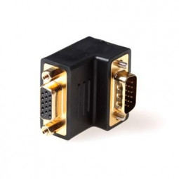 ACT Angled adapter VGA male to female Black