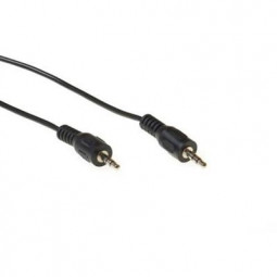 ACT Audio connection cable 1x 3,5 mmm jack male to 1x 3.5mm stereo jack male 1,5m Black