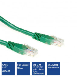 ACT CAT6 U-UTP Patch Cable 2m Green