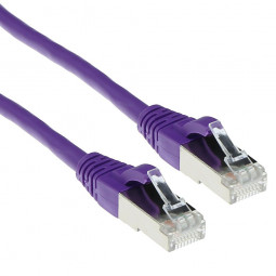 ACT CAT6A S-FTP Patch Cable 0,5m Purple