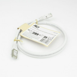 ACT CAT6A S-FTP Patch Cable 1m White