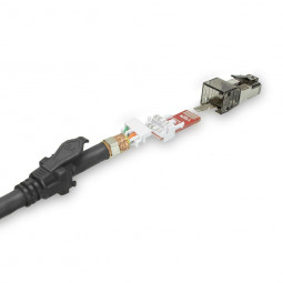 ACT CAT6A S-FTP Patch Cable 2m Black
