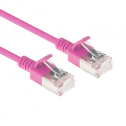 ACT CAT6A U-FTP Patch Cable 0,25m Pink