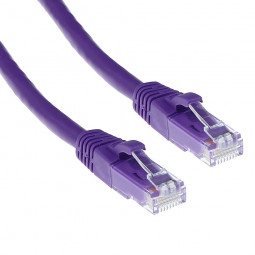 ACT CAT6A U-UTP Patch Cable 0,5m Purple