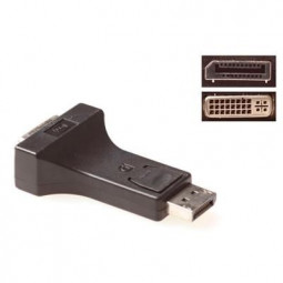 ACT Conversion adapter DisplayPort male to DVI female Black