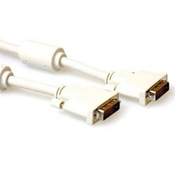 ACT DVI-D Dual Link cable male to male High Quality 3m Ivory