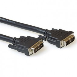 ACT DVI-I Dual Link cable male to male 1,5m Black