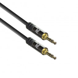 ACT High Quality stereo audio connection cable 3.5 mm jack male - male 1,5m Black