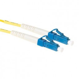 ACT LSZH Singlemode 9/125 OS2 fiber cable simplex with LC connectors 2m Yellow