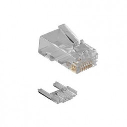 ACT RJ45 (8P/8C) CAT6 modulaire connector for round cable with solid or stranded conductors