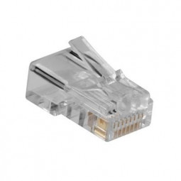 ACT RJ45 (8P/8C) modulaire connector for round cable with stranded conductors