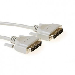 ACT Serial 1:1 connection cable 25 pin D-sub male to 25 pin D-sub male 1,8m Ivory