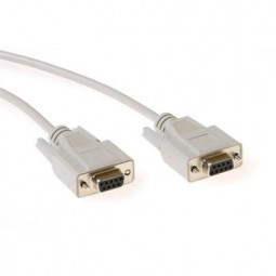 ACT Serial 1:1 connection cable 9 pin D-sub female to 9 pin D-sub female 1,8m Ivory