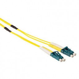 ACT Singlemode 9/125 OS2 duplex ruggedized fiber cable with LC connectors 10m Yellow