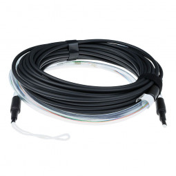 ACT Singlemode 9/125 OS2 indoor/outdoor cable 24 fibers with LC connectors 20m Black
