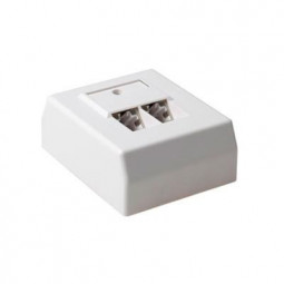 ACT Surface mounted box shielded 2 ports German Style CAT5E