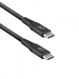 ACT USB 3.2 Gen1 charging/data cable C male to C male 1m Black