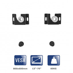 Akyga AK-MB-12 Universal LCD Wall Mount Bracket 60kg VESA 600x400mm 13