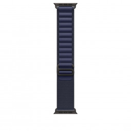 Apple Watch 49mm Alpine Loop Navy Black Titanium Finish Large