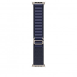 Apple Watch 49mm Loop Navy Alphine-Natural Titanium Large