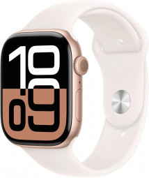 Apple Watch S10 Cellular 46mm Rose Gold Alu Case with Light Blush Sport Band M/L