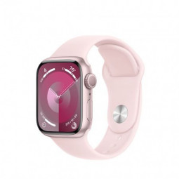 Apple Watch S9 GPS 41mm Pink Alu Case with Light Pink Sport Band S/M