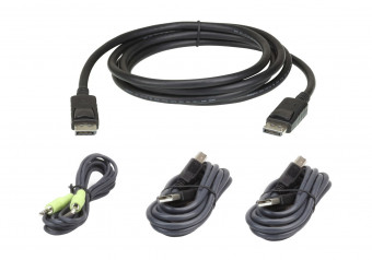 ATEN USB DisplayPort Secure KVM Cable Kit 1,8m Black