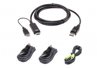 ATEN USB Universal Secure KVM Cable Kit 1,8m Black