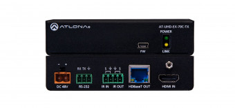 ATLONA AT-UHD-EX-70C-TX 4K/UHD HDMI Over HDBaseT Transmitter with Control and PoE