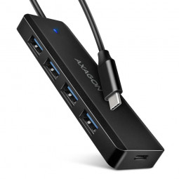 AXAGON HUAX004 4-portos USB3.0 HUB Black