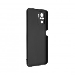 FIXED Back rubberized cover Story for Xiaomi Redmi Note 10, black