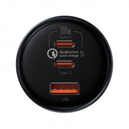 Baseus Qualcomm Car Charger Black