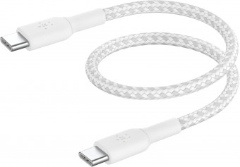 Belkin BoostCharge Braided USB-C to USB-C Cable 0,15m White