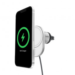 Belkin BoostCharge Pro Magnetic Wireless Car Charger with Qi2 15W Grey