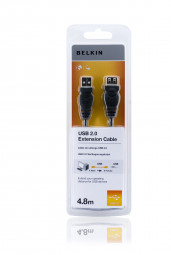 Belkin USB2.0 A - A Extension Cable 4,8m Black