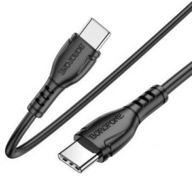 BOROFONE USB-C to USB-C male/male cable 1m Black