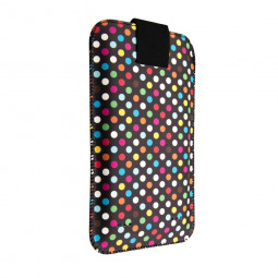 FIXED Case Soft Soft Slim with closure, PU leather, size 5XL +, Rainbow Dots theme