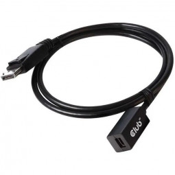 Club3D Mini DisplayPort 1.4 to DisplayPort Extension Cable 1m Black