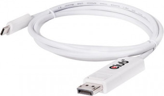 Club3D USB Type-C to DisplayPort Cable 1,2m White