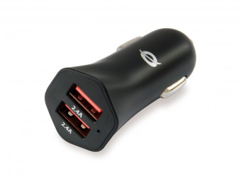 Conceptronic  CARDEN04B 2-Port 24W USB Car Charger Black