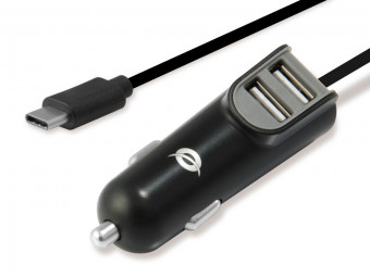 Conceptronic  CARDEN05B 2-Port 15.5W USB Car Charger Black