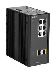 D-Link DIS‑300G‑8PSW Industrial Gigabit Managed PoE Switch with SFP slots