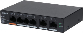 Dahua CS4006-4GT-60 6-Port Cloud Managed Desktop Gigabit Switch with 4-Port PoE