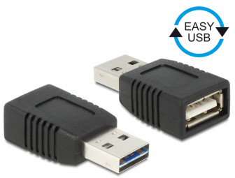 DeLock Adapter EASY-USB 2.0-A male > USB 2.0-A female