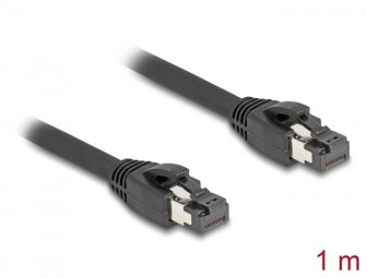 DeLock CAT8.1 S-FTP Patch Cable 1m Black