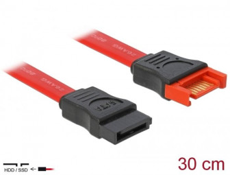 DeLock SATA 6 Gb/s Extension Cable 30cm Red