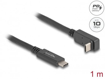 DeLock USB Type-C male/male cable 1m Black