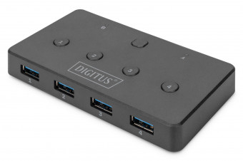 Digitus DA-73301 USB 3.0 Switch 4-in-2 Black